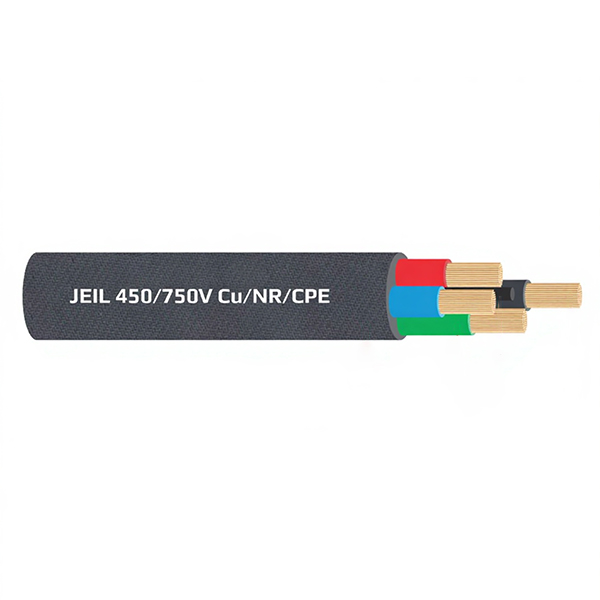 Cáp mềm nhiều lõi vỏ bọc cao su tổng hợp 450/750 V - Cu/NR/CPE
